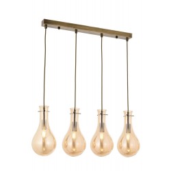 Modi Lighting Mod-60092-4EY Eskitme Kaplama Modern Avize E14 Metal Cam 80x15cm