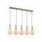 Modi Lighting Mod-60092-5EY Eskitme Kaplama Modern Avize E14 Metal Cam 80x15cm