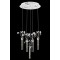 Modi Lighting Mod-60148-5KT Krom Kaplama Modern Avize LED Metal Kristal Cam 40cm