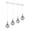 Modi Lighting Mod-60161-4KY Krom Kaplama Modern Avize E27 Metal Cam 70x13cm