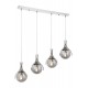 AVONNI AV-60161-4KY Krom Kaplama Modern Avize E27 Metal Cam 70x13cm AVONNI AV-60161-4KY Krom Kaplama Modern Avize E27 Metal Cam 70x13cm
