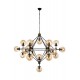 AVONNI AV-60163-21BSY Siyah Boyalı Modern Avize E27 Metal Cam 150cm AVONNI AV-60163-21BSY Siyah Boyalı Modern Avize E27 Metal Cam 150cm