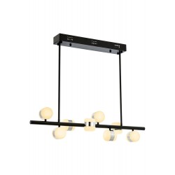 Modi Lighting Mod-60205-8KY Krom Kaplama Modern Avize LED Metal Akrilik 90x15cm