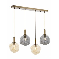 AVONNI AV-60210-4EY Eskitme Kaplama Modern Avize E27 Metal Cam 77x14cm