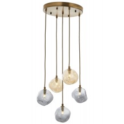 Modi Lighting Mod-60211-5ET Eskitme Kaplama Modern Avize G9 Metal Cam 40cm
