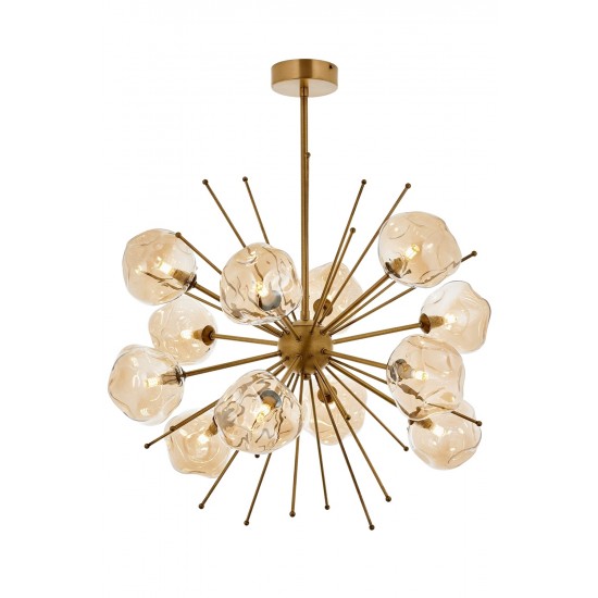 AVONNI AV-60212-13E Eskitme Kaplama Modern Avize G9 Metal Cam 70cm