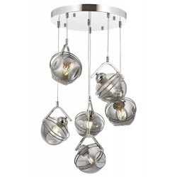 Modi Lighting Mod-60215-6KT Krom Kaplama Modern Avize E27 Metal Cam 45cm