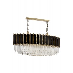 Modi Lighting Mod-60225-E110X35 Eskitme Kaplama Modern Avize E27 Metal Kristal 110x35cm