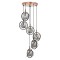 Modi Lighting Mod-60291-6T-BSY Siyah Boyalı Modern Avize E14 Metal Cam 40cm