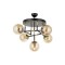 Modi Lighting Mod-60327-5T-BSY Siyah Boyalı Modern Avize E27 Metal Cam 40cm