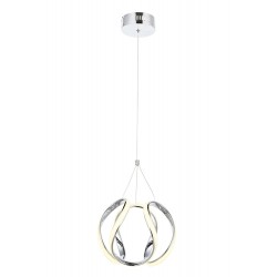 AVONNI AV-60335-KK Krom Kaplama Modern Avize LED Metal Pleksi 40cm