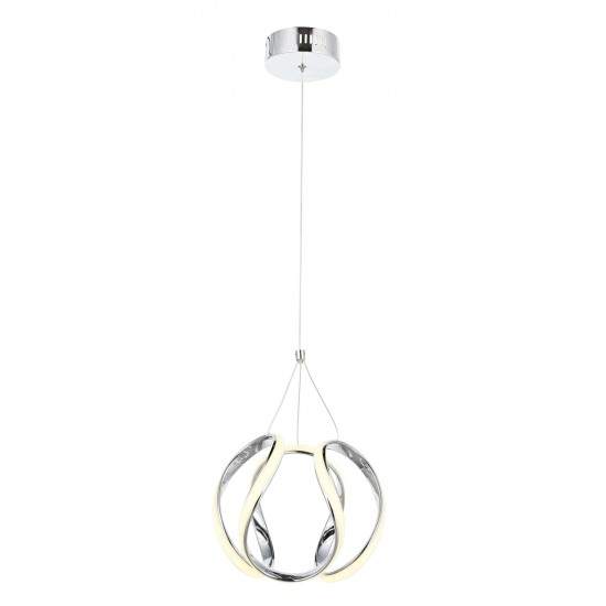 AVONNI AV-60335-KK Krom Kaplama Modern Avize LED Metal Pleksi 40cm