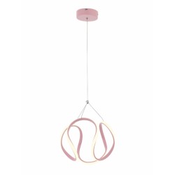 AVONNI AV-60335-PM Pembe Boyalı Modern Avize LED Metal Pleksi 35cm