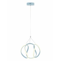 AVONNI AV-60335-TK Turkuaz Boyalı Modern Avize LED Metal Pleksi 35cm