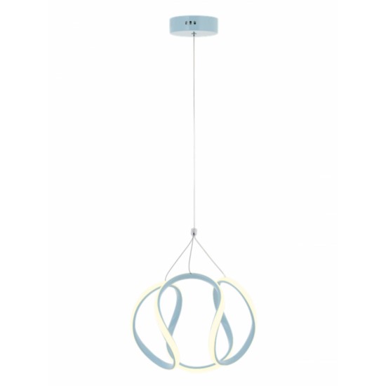 AVONNI AV-60335-TK Turkuaz Boyalı Modern Avize LED Metal Pleksi 35cm