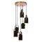 Modi Lighting Mod-60349-6ET Siyah/Eskitme Boyalı/Kaplama Modern Avize E27 Metal 40cm