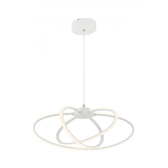 AVONNI AV-60353-3BBY Beyaz Boyalı Modern Avize LED Metal 51cm