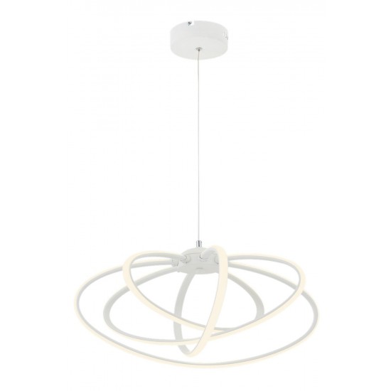 AVONNI AV-60353-4BBY Beyaz Boyalı Modern Avize LED Metal 51cm