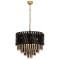 Modi Lighting Mod-60354-60BSY Siyah/Eskitme Boyalı/Kaplama Modern Avize E27 Metal Kristal 60cm