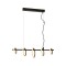 Modi Lighting Mod-60359-5Y-BSY Sarı/Siyah Boyalı Modern Avize LED Metal Pleksi 80x20cm