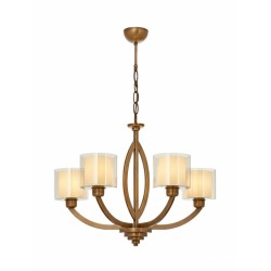 AVONNI AV-60362-4E Eskitme Kaplama Modern Avize E27 Metal Cam 65cm