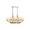 Modi Lighting Mod-60362-8ES-YM Eskitme Kaplama Modern Avize E27 Metal Cam 100x55cm