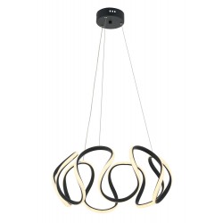 AVONNI AV-60417-GR Antrasit Boyalı Modern Avize LED Metal Pleksi 60cm