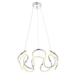 AVONNI AV-60418-K Krom Kaplama Modern Avize LED Metal Pleksi 60cm