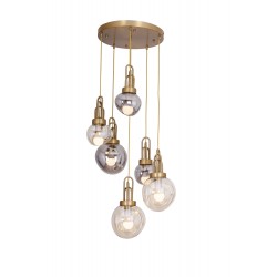 AVONNI AV-60432-6ET Eskitme Kaplama Modern Avize E27 Metal Cam 50cm
