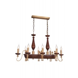 AVONNI AV-60433-8E-YM Eskitme Kaplama Modern Avize E14 Metal 58x106cm