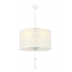 Modi Lighting Mod-65004-3B Beyaz Patina Boyalı Modern Avize E27 Metal Kumaş 40cm