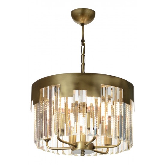 AVONNI AV-65225-E40 Eskitme Kaplama Klasik Avize E14 Metal Kristal 40cm AVONNI AV-65225-E40 Eskitme Kaplama Klasik Avize E14 Metal Kristal 40cm