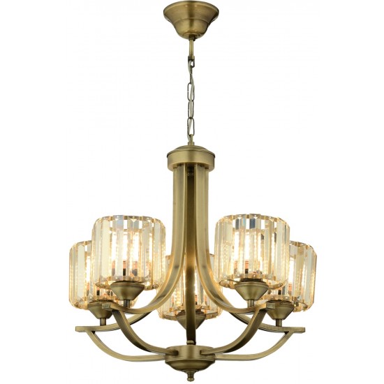 AVONNI AV-65226-5E Eskitme Kaplama Modern Avize E27 Metal Kristal 55cm AVONNI AV-65226-5E Eskitme Kaplama Modern Avize E27 Metal Kristal 55cm