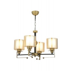 AVONNI AV-65227-4E Eskitme Kaplama Modern Avize E27 Metal Cam 58cm