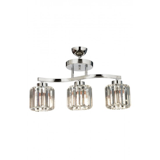 AVONNI AV-65231-3K Krom Kaplama Modern Avize E27 Metal Kristal 55x17cm AVONNI AV-65231-3K Krom Kaplama Modern Avize E27 Metal Kristal 55x17cm