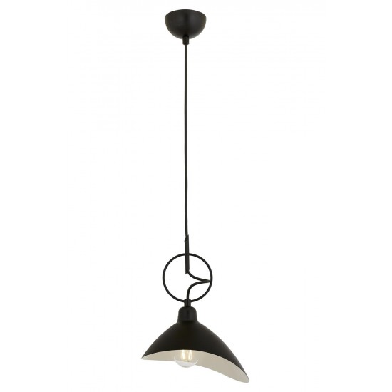 AVONNI AV-9127-1BSY Siyah Boyalı Modern Avize E27 Metal 24x20cm AVONNI AV-9127-1BSY Siyah Boyalı Modern Avize E27 Metal 24x20cm