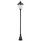 AVONNI BDR-68014-BSY Siyah Boyalı Dış Mekan Aydınlatma E27 Aluminyum Döküm Dip Polikarbon Cam 40cm