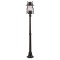 AVONNI BDR-68047-1BSY-M2-OP Siyah Boyalı Dış Mekan Aydınlatma E27 Aluminyum Döküm Dip Akrilik Cam 30cm