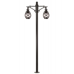 AVONNI BDR-68048-2BSY-M3-OP Siyah Boyalı Dış Mekan Aydınlatma E27 Aluminyum Döküm Dip Polikarbon Cam 70x22cm