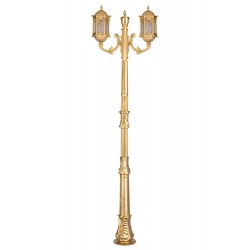 Modi Lighting BDR-68051-2BSA-M2-OP Sarı Boyalı Dış Mekan Aydınlatma E27 Aluminyum Döküm Dip Polikarbon Cam 75cm