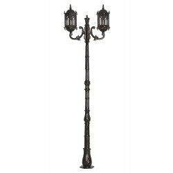 Modi Lighting BDR-68051-2BSY-M2 Siyah Boyalı Dış Mekan Aydınlatma E27 Aluminyum Döküm Dip Polikarbon Cam 75cm