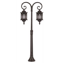 Modi Lighting BDR-68051-2BSY-M3-OP Siyah Boyalı Dış Mekan Aydınlatma E27 Aluminyum Polikarbon Cam 54cm