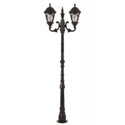 Modi Lighting BDR-68052-2BSY-M2 Siyah Boyalı Dış Mekan Aydınlatma E27 Aluminyum Döküm Dip Polikarbon Cam 75cm