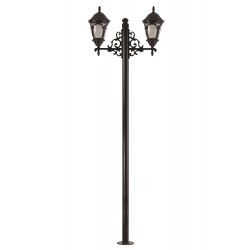 Modi Lighting BDR-68052-2BSY-M3 Siyah Boyalı Dış Mekan Aydınlatma E27 Aluminyum Döküm Dip Polikarbon Cam 90x25cm