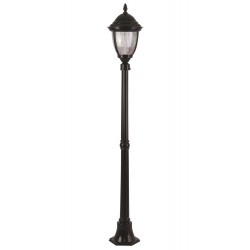 Modi Lighting BDR-68053-1BSY Siyah Boyalı Dış Mekan Aydınlatma E27 Aluminyum Döküm Dip Polikarbon Cam 25cm