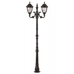 Modi Lighting BDR-68053-2BSY-M1 Siyah Boyalı Dış Mekan Aydınlatma E27 Aluminyum Döküm Dip Polikarbon Cam 75cm