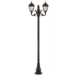 Modi Lighting BDR-68053-2BSY-M3 Siyah Boyalı Dış Mekan Aydınlatma E27 Aluminyum Döküm Dip Polikarbon Cam 75x25cm