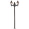 AVONNI BDR-68055-2BSY-M3 Kahverengi/Siyah Boyalı Dış Mekan Aydınlatma E27 Aluminyum Döküm Dip Polikarbon Cam 90x25cm
