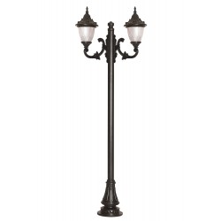 Modi Lighting BDR-68056-2BSY-M1 Siyah Boyalı Dış Mekan Aydınlatma E27 Aluminyum Döküm Dip Polikarbon Cam 80x27cm