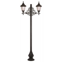 Modi Lighting BDR-68056-2BSY-M2 Siyah Boyalı Dış Mekan Aydınlatma E27 Aluminyum Döküm Dip Polikarbon Cam 90x30cm